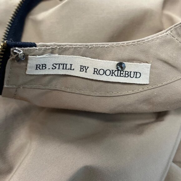 RB. Still By Rookie Bud Womens Beige Polyester Dress Zip Back One Size - Picture 4 of 6